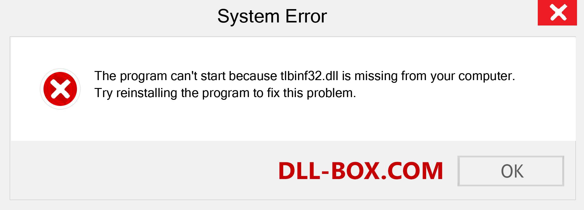  tlbinf32.dll file is missing?. Download for Windows 7, 8, 10 - Fix  tlbinf32 dll Missing Error on Windows, photos, images